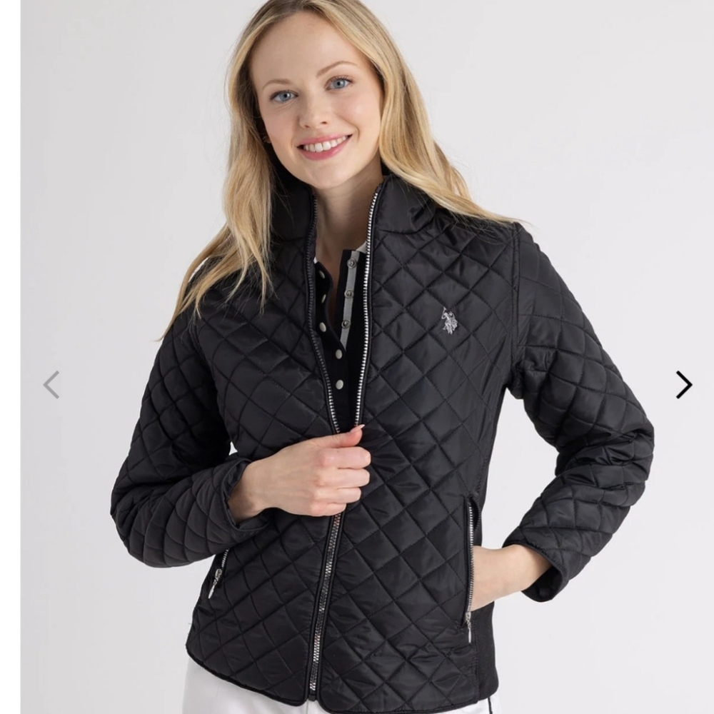 U.S. Polo Assn. Black Quilted Puffer Jacket